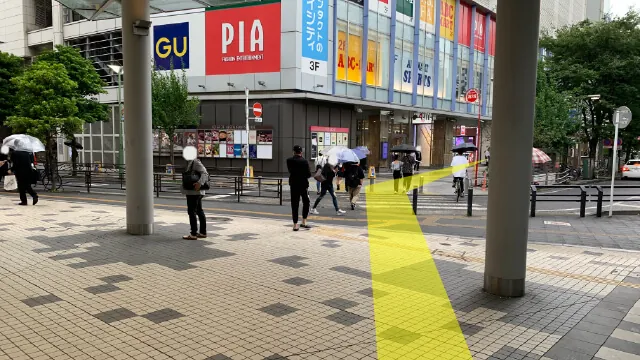 STUDIO 4696 川崎店への道順